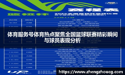 体育服务号体育热点聚焦全国篮球联赛精彩瞬间与球员表现分析